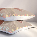 Block print brown bunny Pillow Sham Gallery Image 3