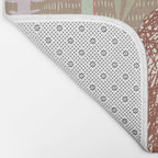 Block print brown bunny Bath Mat Gallery Image 2