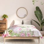 Vintage & Shabby Chic - Pastel Spring Flower Medow Comforter Gallery Image 3