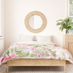 Vintage & Shabby Chic - Pastel Spring Flower Medow Duvet Cover Gallery Image 3