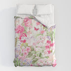Vintage & Shabby Chic - Pastel Spring Flower Medow Duvet Cover Gallery Image 6