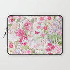 Vintage & Shabby Chic - Pastel Spring Flower Medow Laptop Sleeve Gallery Image 1