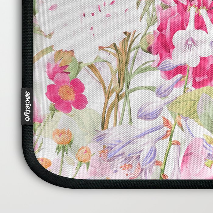Vintage & Shabby Chic - Pastel Spring Flower Medow Laptop Sleeve Gallery Image 3