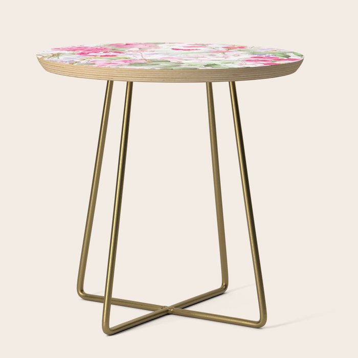 Vintage & Shabby Chic - Pastel Spring Flower Medow Side Table Gallery Image 1