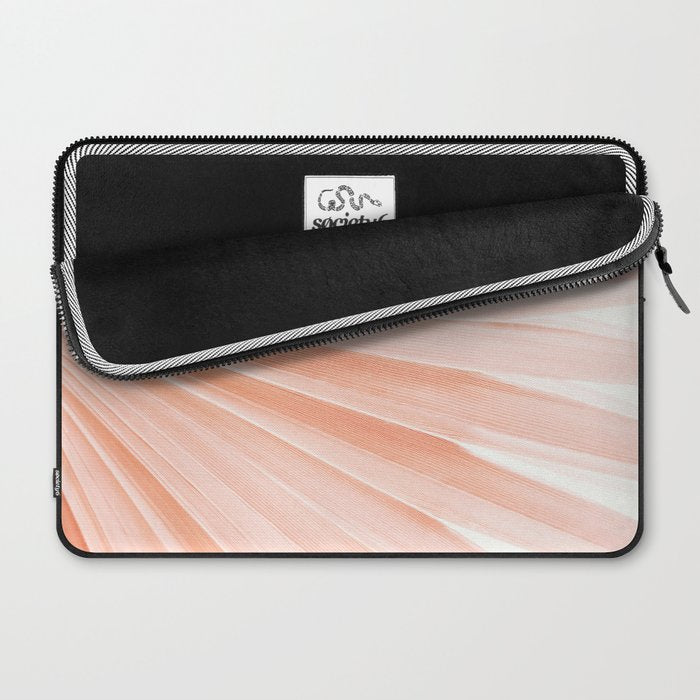 Blush Pink Fan Palm Laptop Sleeve Gallery Image 2