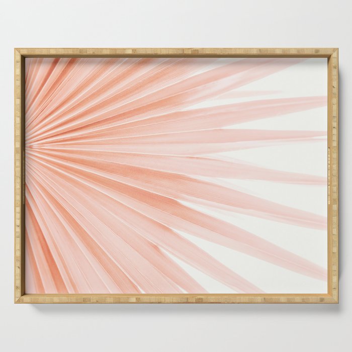 Blush Pink Fan Palm Serving Tray Gallery Image 1
