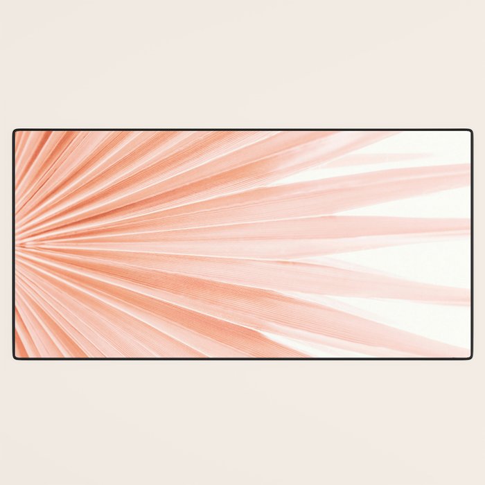Blush Pink Fan Palm Desk Mat Gallery Image 3