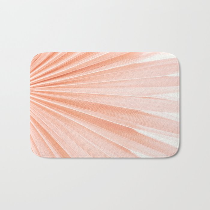 Blush Pink Fan Palm Bath Mat Gallery Image 1