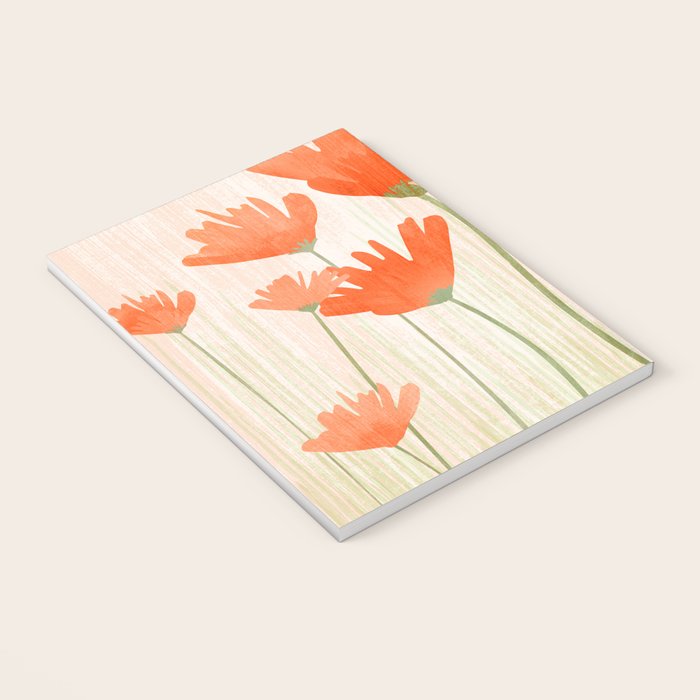 Red Poppy Flower Garden Notebook Gallery Image 3