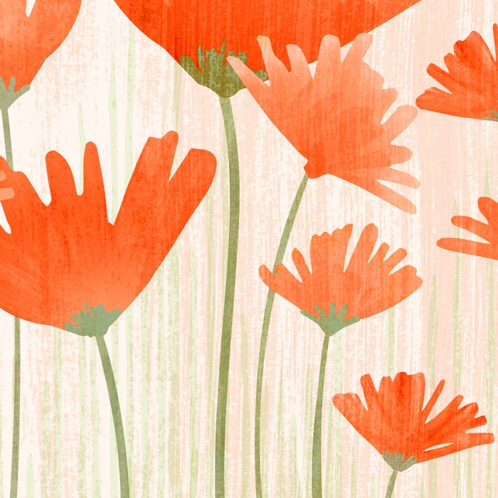 Red Poppy Flower Garden Coffee Mug Gallery Image 2