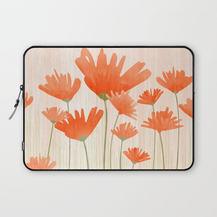 Red Poppy Flower Garden Laptop Sleeve Gallery Image 1