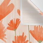 Red Poppy Flower Garden Wall Tapestry Gallery Image 3