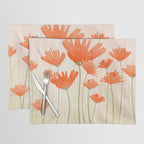 Red Poppy Flower Garden Placemat Gallery Image 1