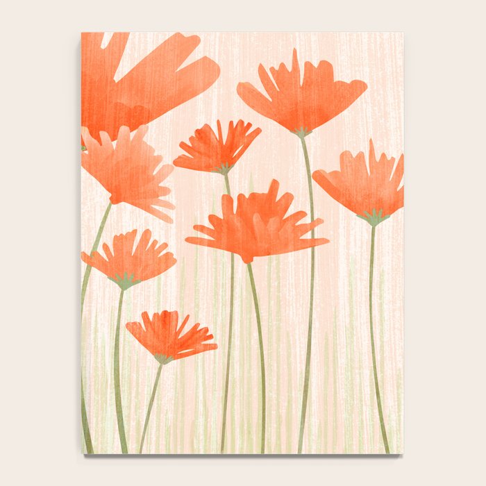 Red Poppy Flower Garden Notebook Gallery Image 4