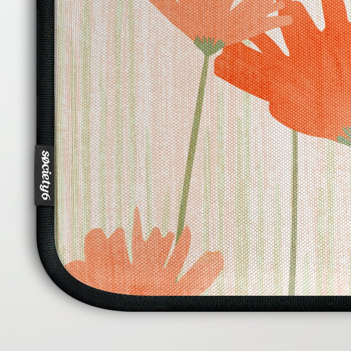 Red Poppy Flower Garden Laptop Sleeve Gallery Image 3