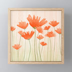 Red Poppy Flower Garden Mini Art Print Gallery Image 1