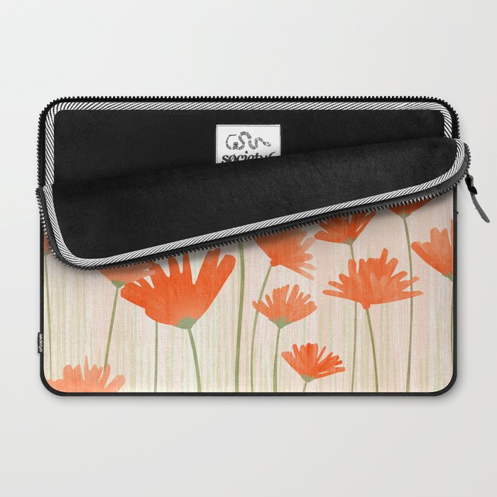 Red Poppy Flower Garden Laptop Sleeve Gallery Image 2