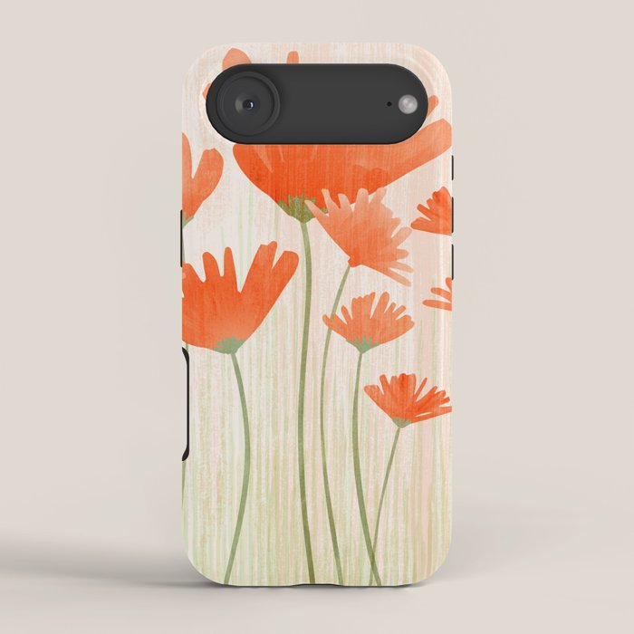 Red Poppy Flower Garden iPhone Case Gallery Image 2