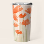 Red Poppy Flower Garden Travel Mug Gallery Image 2