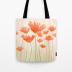 Red Poppy Flower Garden Tote Bag Gallery Image 1