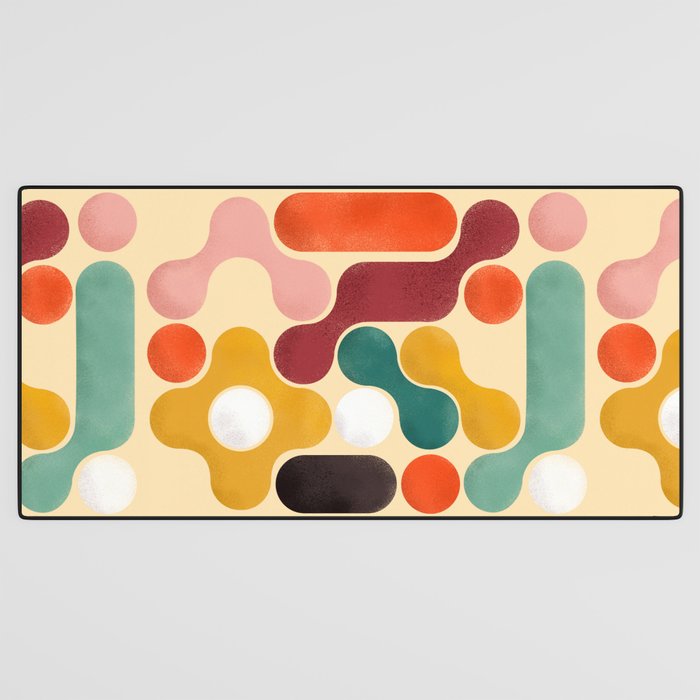 Color pops - mid century style  Desk Mat Gallery Image 3