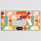 Color pops - mid century style  Desk Mat Gallery Image 1