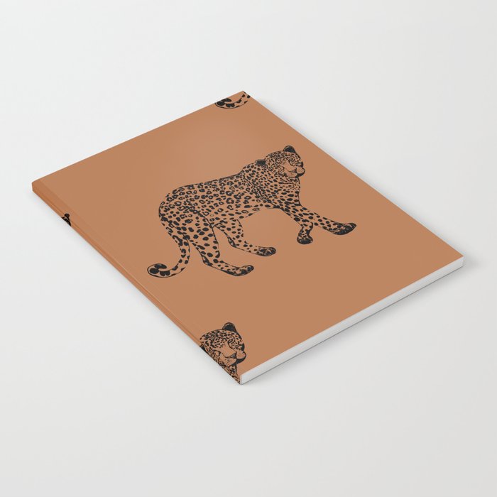 Leopard pattern - terracotta Notebook Gallery Image 2