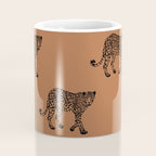 Leopard pattern - terracotta Coffee Mug Gallery Image 4