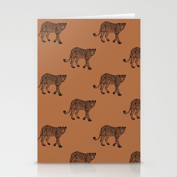 Leopard pattern - terracotta Stationery Card Gallery Image 2