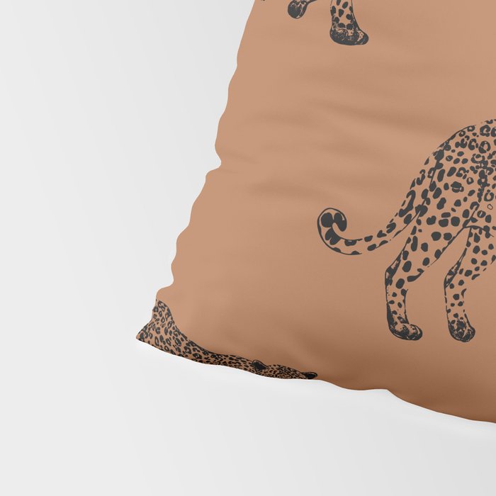 Leopard pattern - terracotta Pillow Sham Gallery Image 4