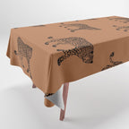 Leopard pattern - terracotta Tablecloth Gallery Image 1