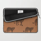 Leopard pattern - terracotta Laptop Sleeve Gallery Image 2