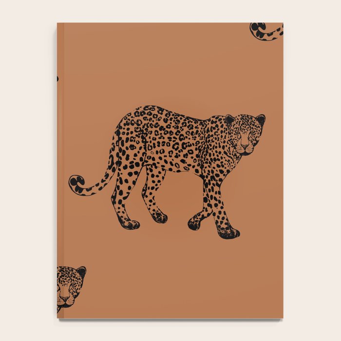 Leopard pattern - terracotta Notebook Gallery Image 4
