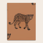 Leopard pattern - terracotta Notebook Gallery Image 4
