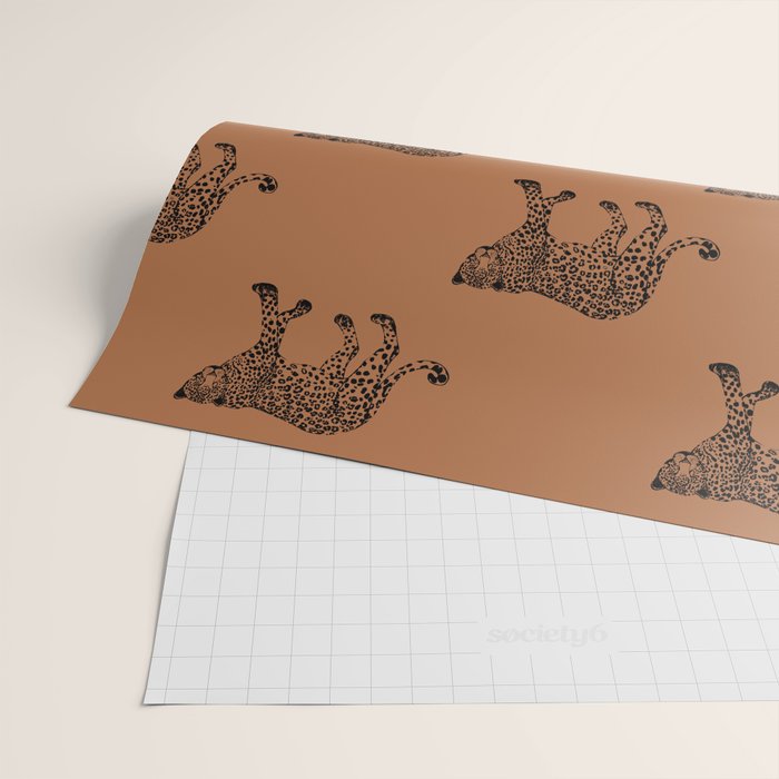 Leopard pattern - terracotta Wrapping Paper Gallery Image 2