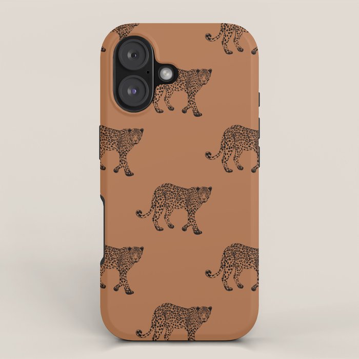Leopard pattern - terracotta iPhone Case Gallery Image 1