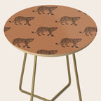 Leopard pattern - terracotta Side Table Gallery Image 2