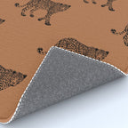 Leopard pattern - terracotta Rug Gallery Image 4