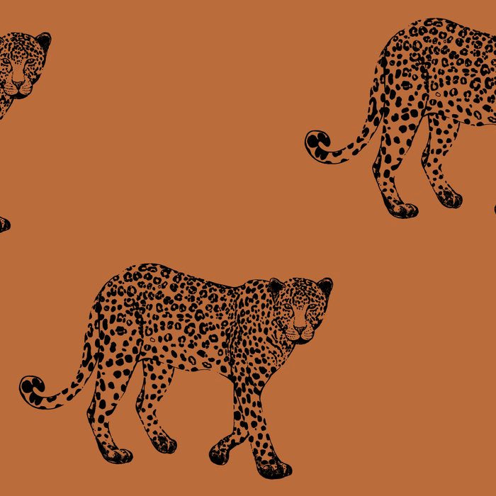 Leopard pattern - terracotta Coffee Mug Gallery Image 2