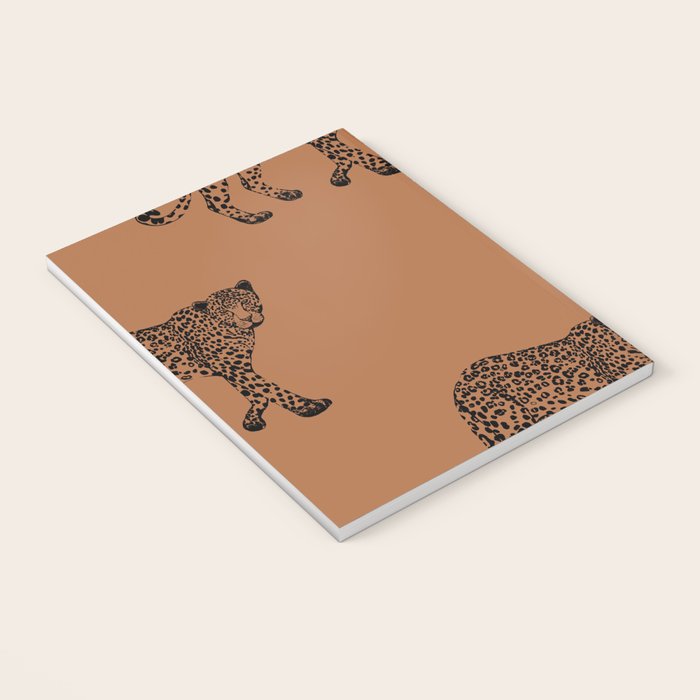 Leopard pattern - terracotta Notebook Gallery Image 3