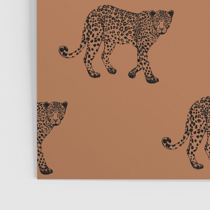Leopard pattern - terracotta Poster Gallery Image 3