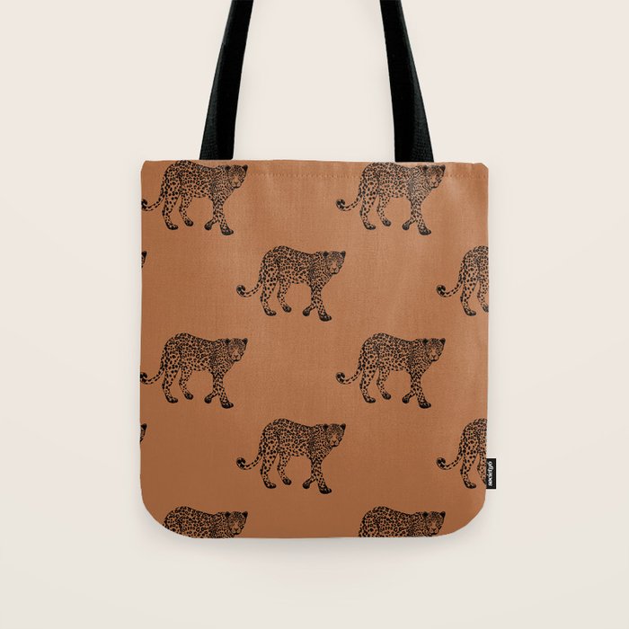 Leopard pattern - terracotta Tote Bag Gallery Image 1