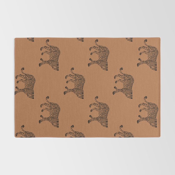 Leopard pattern - terracotta Rug Gallery Image 2