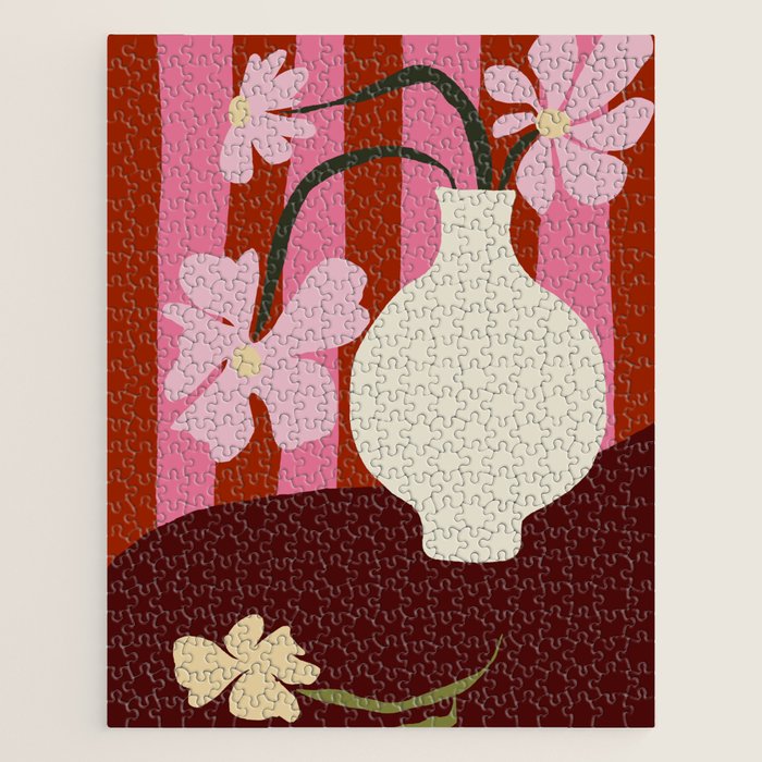 Summer stripped pottery  Jigsaw Puzzle Gallery Image 1