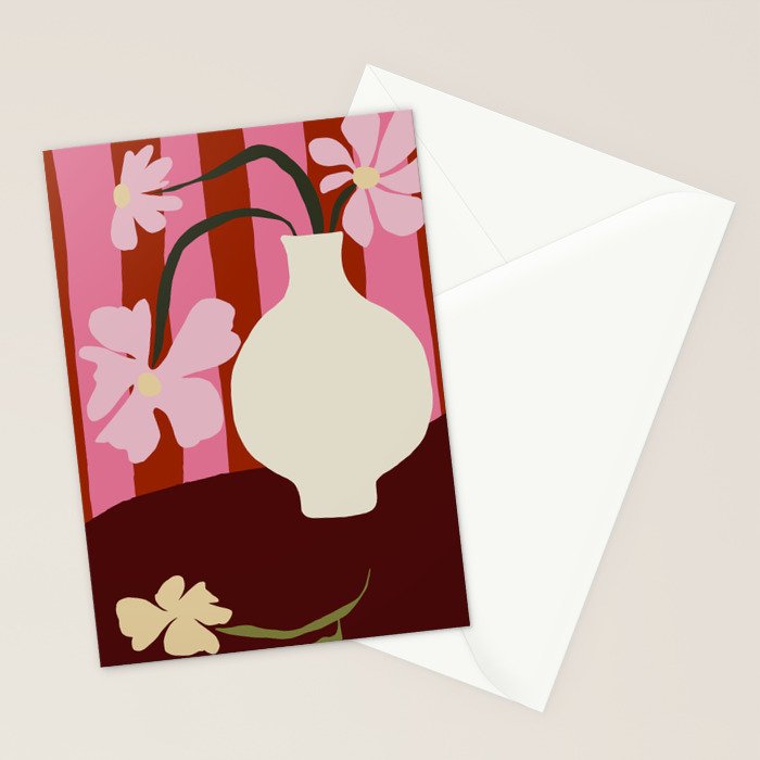 Summer stripped pottery  Stationery Card Gallery Image 2