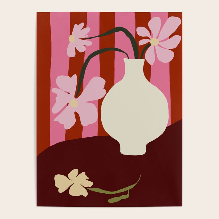 Summer stripped pottery  Poster Gallery Image 1