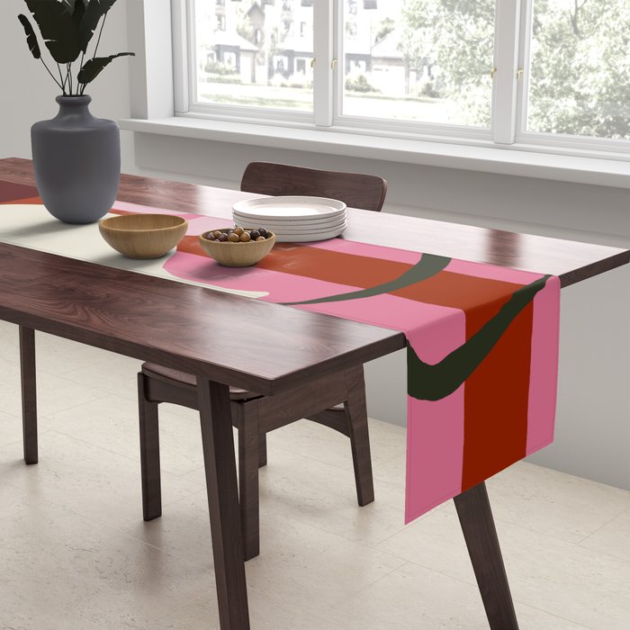 Summer stripped pottery  Table Runner Gallery Image 2