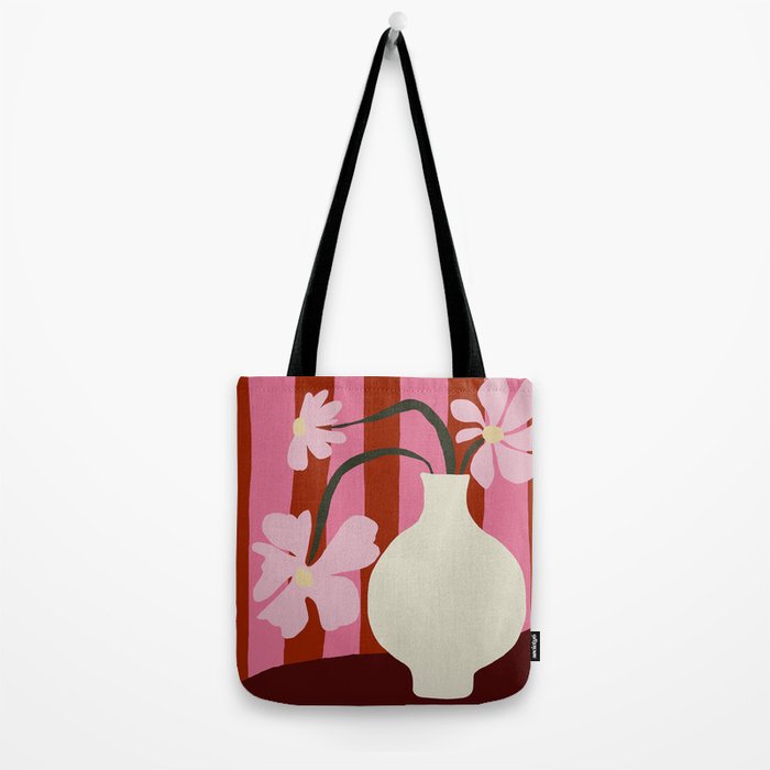 Summer stripped pottery  Tote Bag Gallery Image 2
