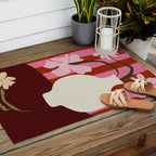 Summer stripped pottery  Outdoor Rug Gallery Image 2