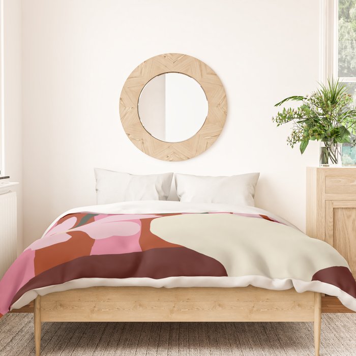 Summer stripped pottery  Duvet Cover Gallery Image 3